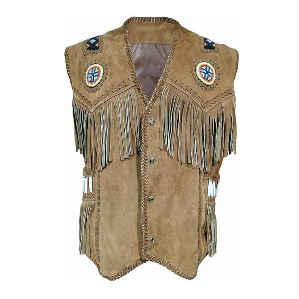 Classic Cowboy Leather Western Vest