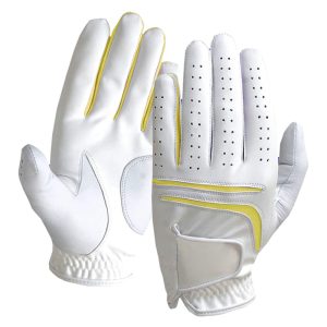 Premium Leather Gold Gloves