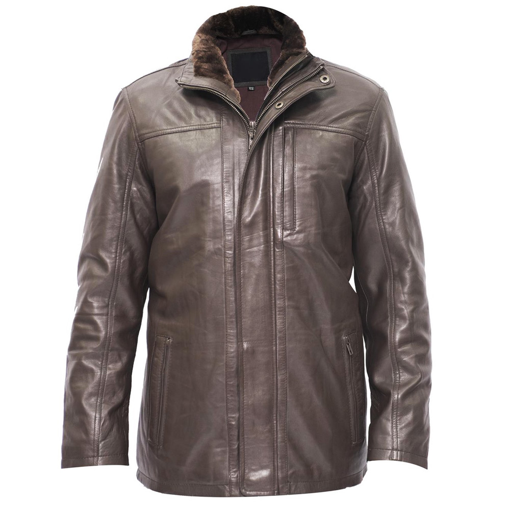 Weather-Resistant Hunting Leather Jacket