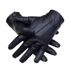 Sleek Leather Dressing Gloves