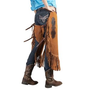 Traditional Western Cowboy Leather Chaps
