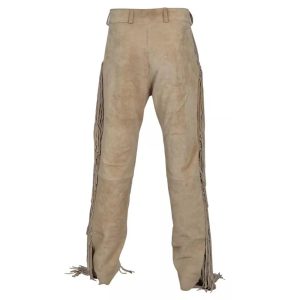 Handcrafted Suede Cowboy Pants with Western Fringes