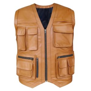 Heritage-Inspired Leather Hunting Vest