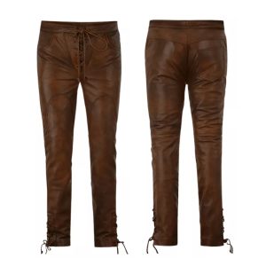 Vintage Style Leather Hunting Pants