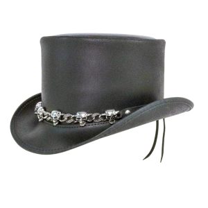 High-Quality Leather Top Hat