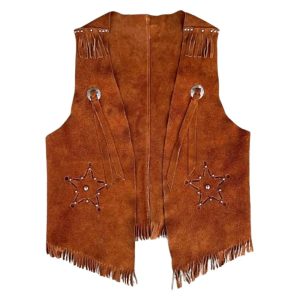 Vintage Western Cowboy Leather Vest