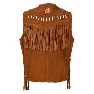 Premium Western Leather Vest for Cowboys