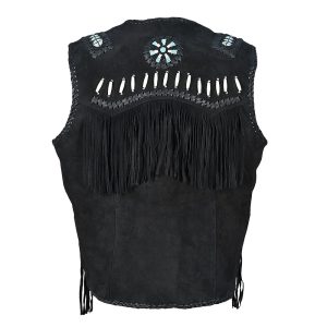Handcrafted Leather Western Cowboy Vest