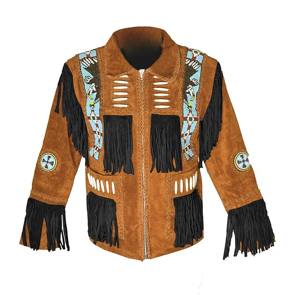 Genuine Leather Cowboy Western Jacket