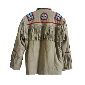 Leather Jacket for Men Cowboy Western Style